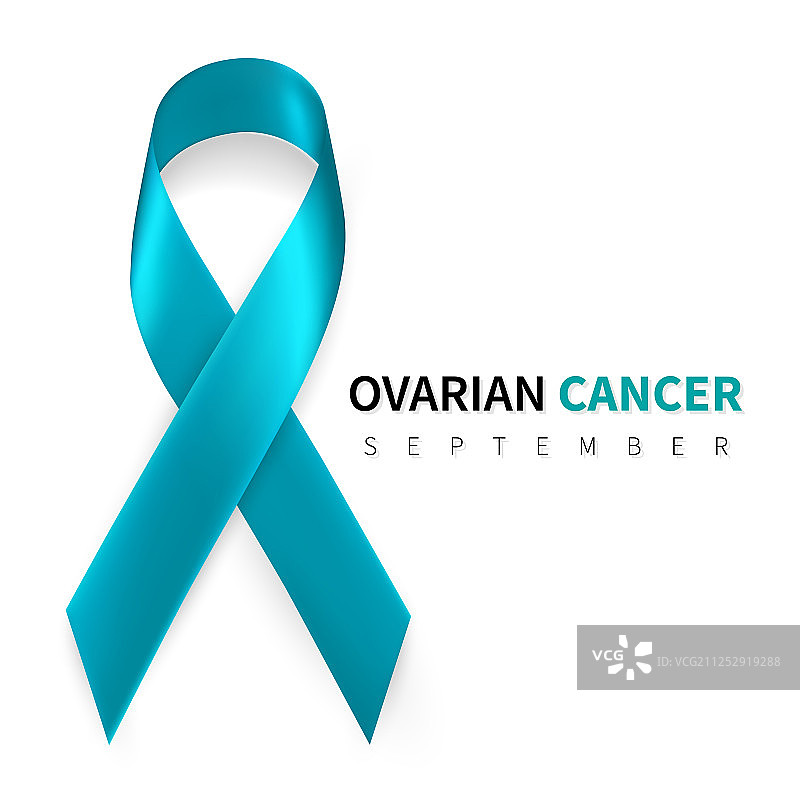 卵巢癌意识月逼真蓝图片素材