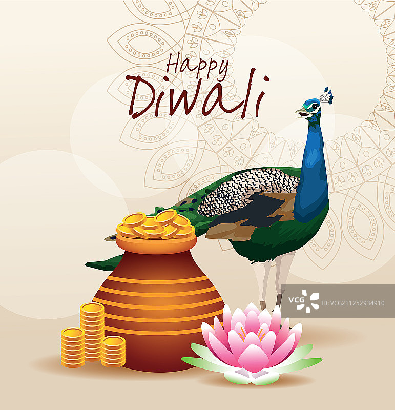 排灯节印度庆祝设计图片素材