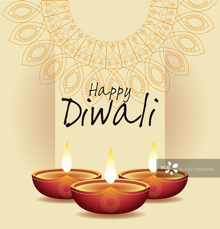 排灯节印度庆祝设计图片素材