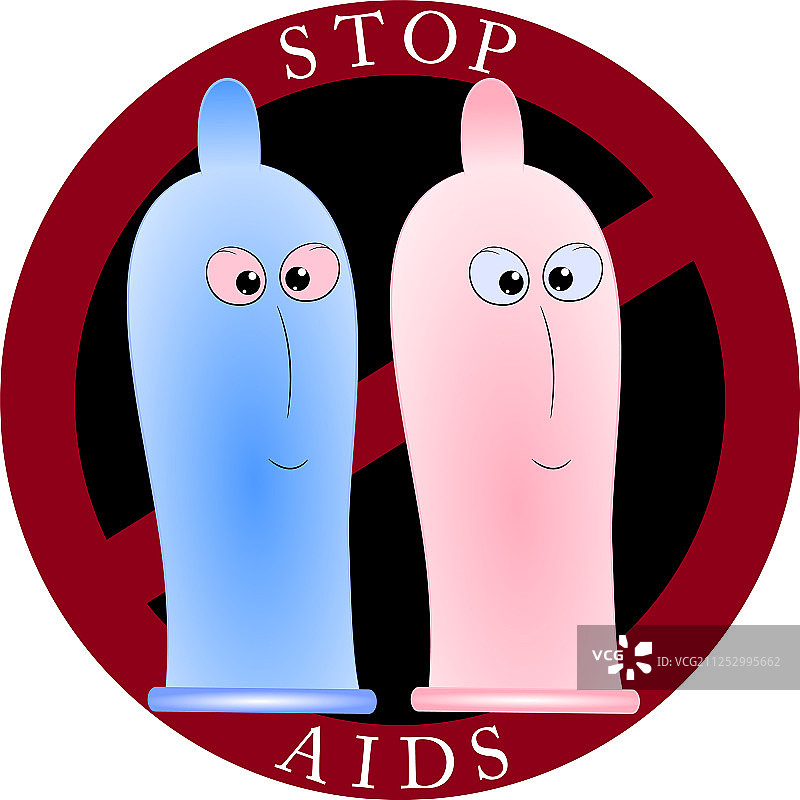 停止艾滋病标志图片素材