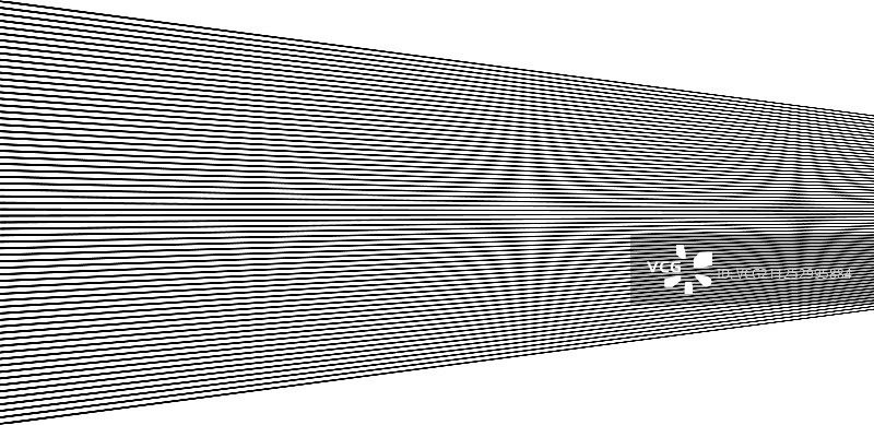 透视中平行的3D直线条纹图片素材