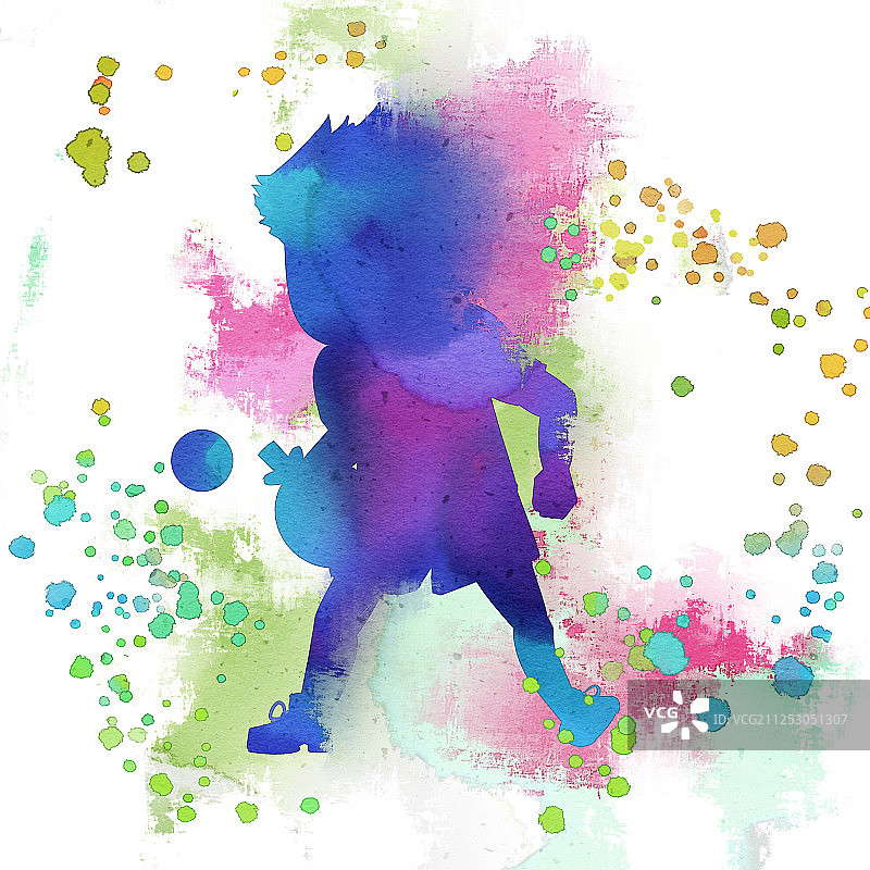 水彩风格会项目乒乓球图片素材