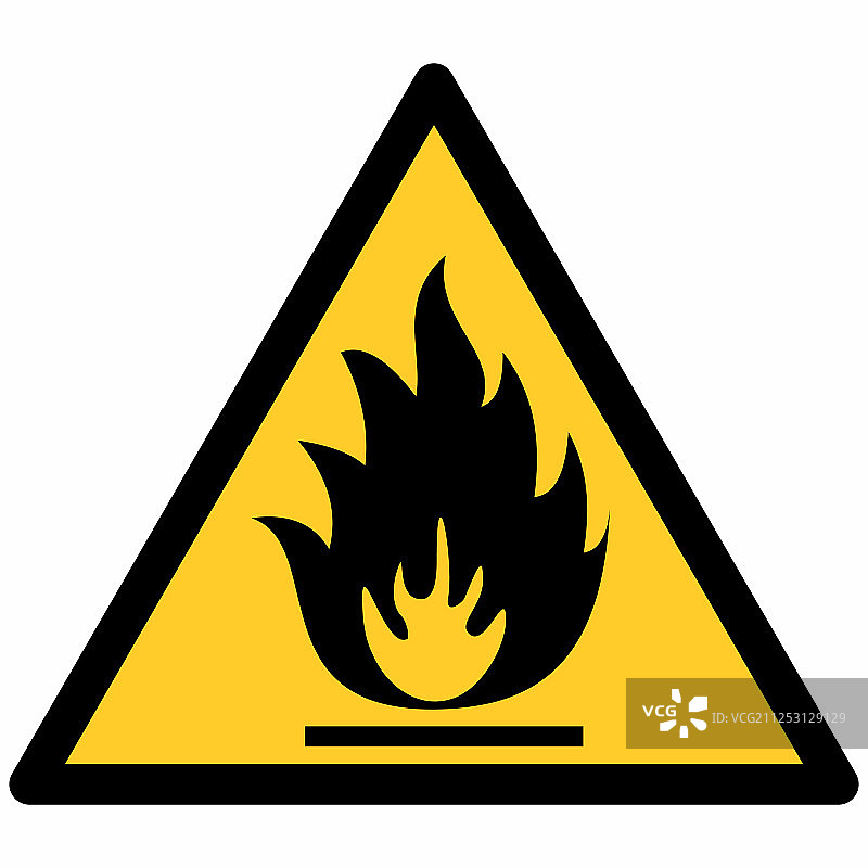 易燃危险标志图片素材