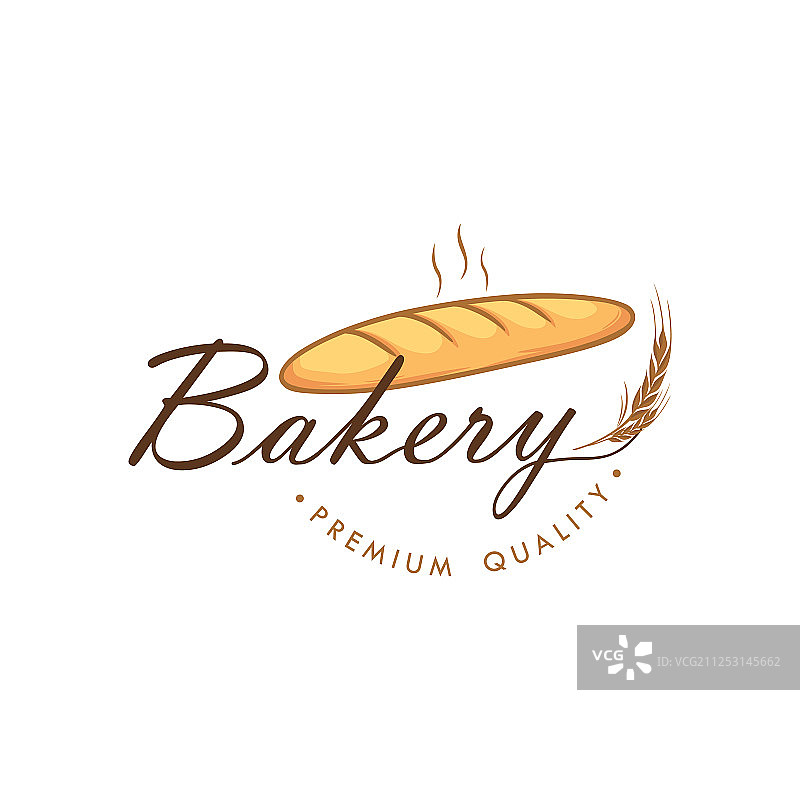 法棍面包店甜点Logo标志图片素材