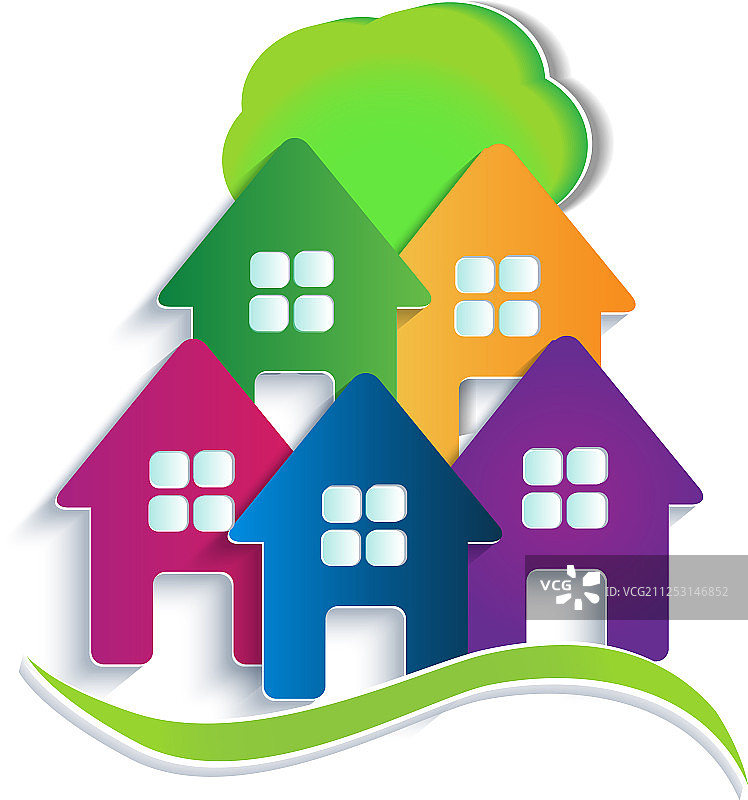 公寓房屋标志图片素材