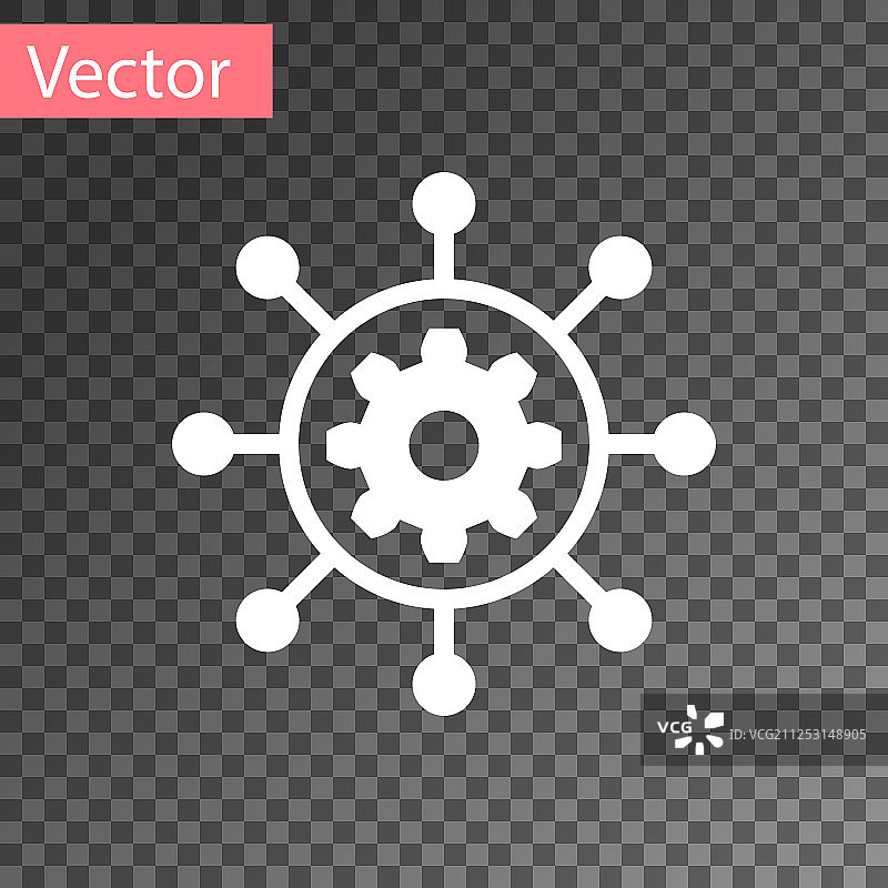白色项目管理图标图片素材