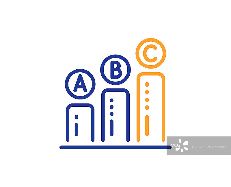 图表线性图标柱状图标志图片素材