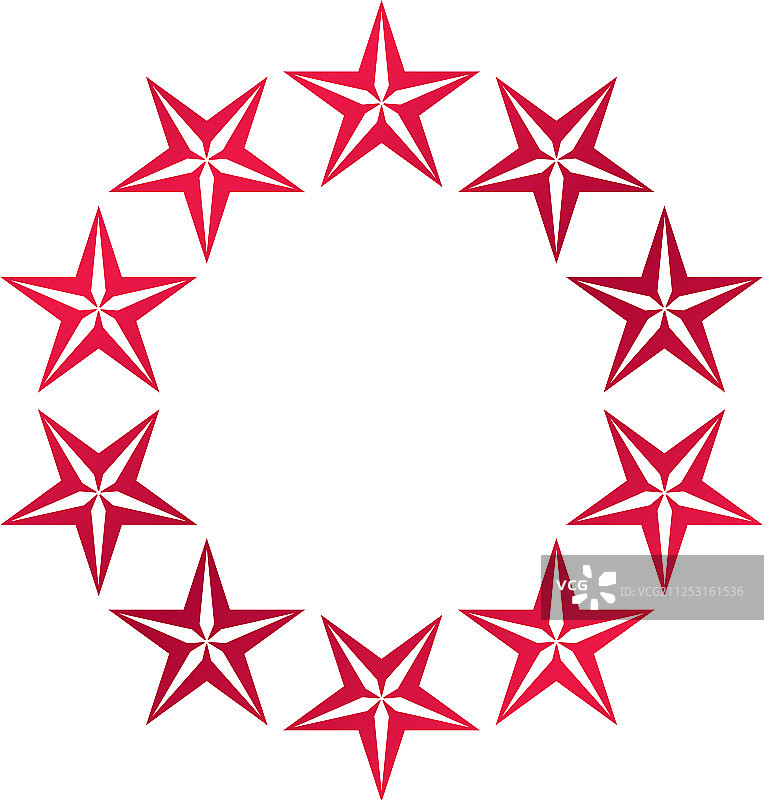 五角星徽章联盟主题符号图片素材