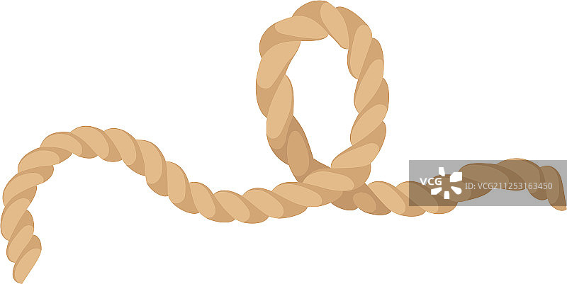 天然黄麻或大麻扭曲绳索图片素材