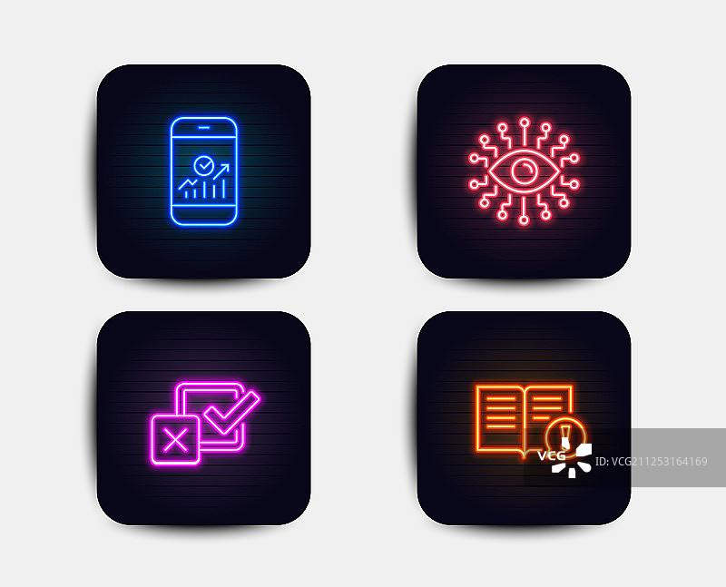 人工智能复选框和智能手机图片素材