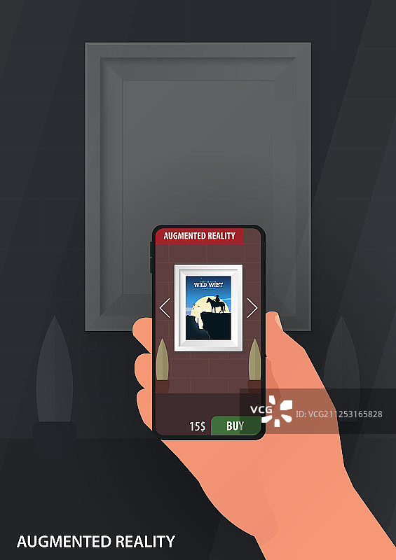 增强现实应用智能手机图片素材