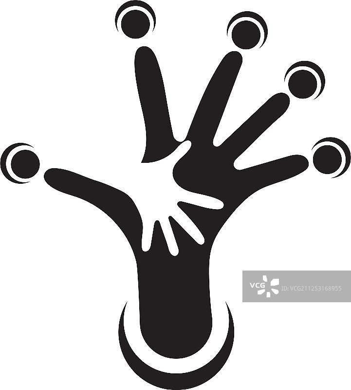 手护理标志模板图标企业图片素材