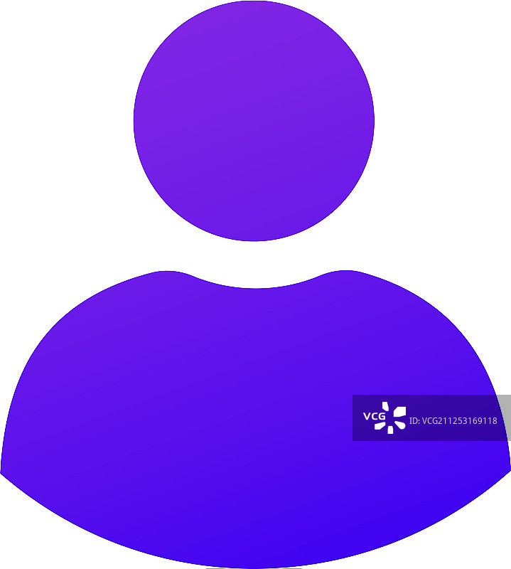 紫色渐变用户网络图标图片素材