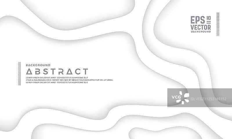 白色抽象剪纸背景图片素材