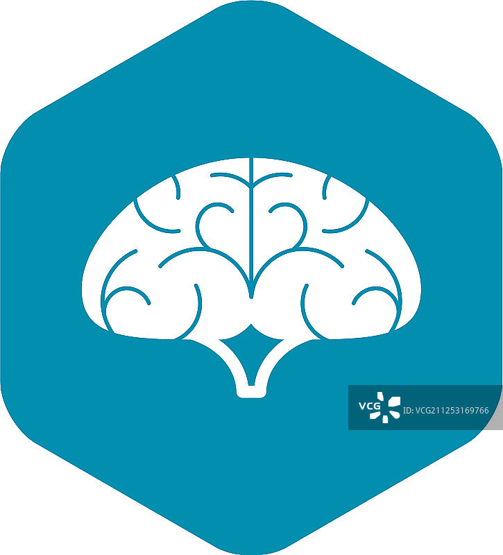 大脑图标，简约风格图片素材