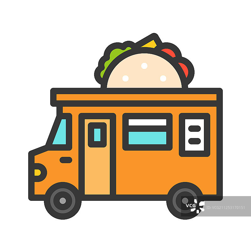 塔可餐车美食图片素材