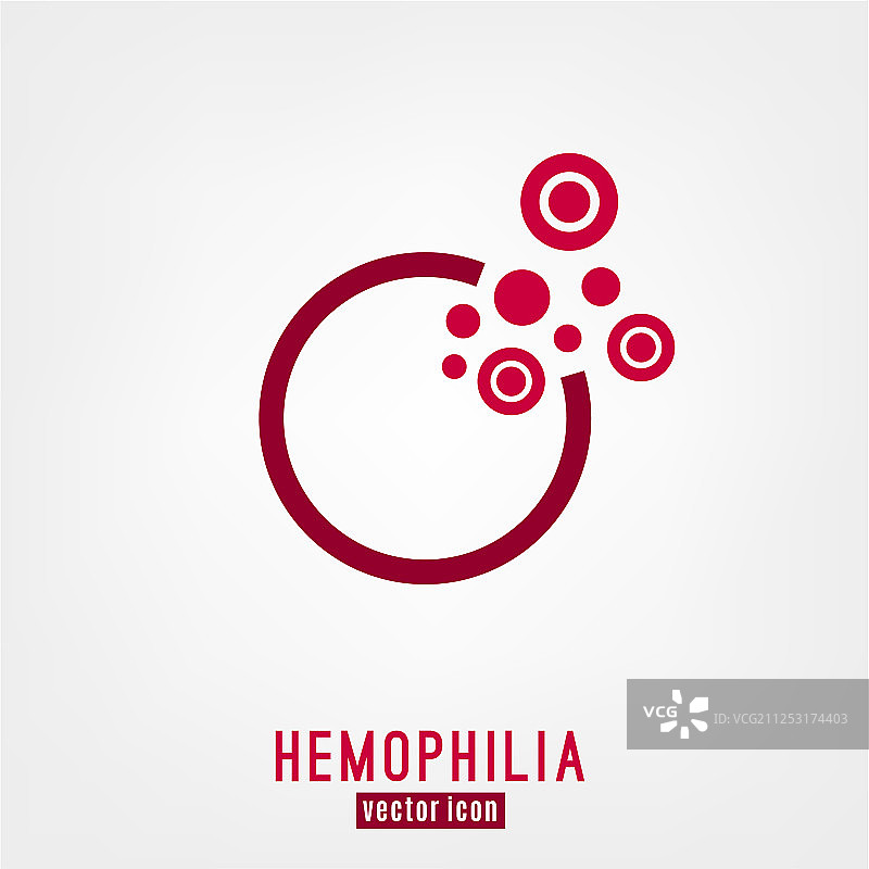 独特的血友病标志设计图片素材