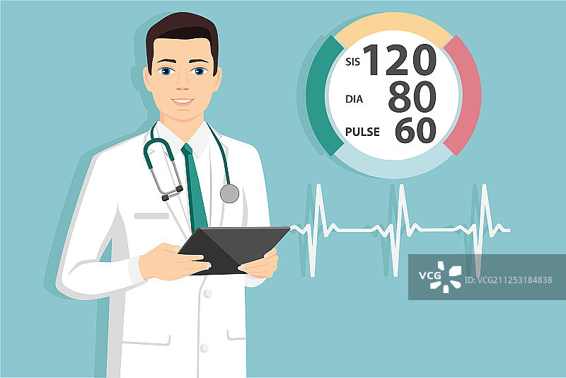 使用平板电脑的医生图片素材