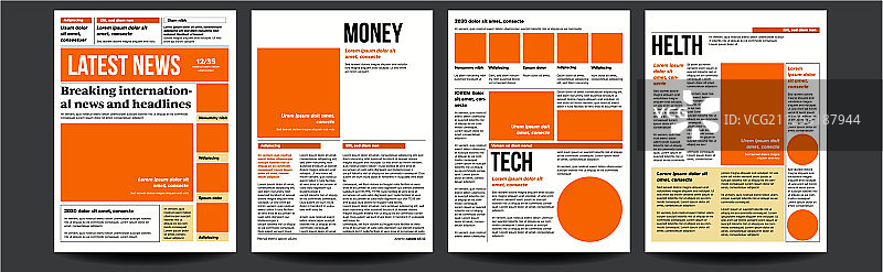 报纸空白日报头条图片素材