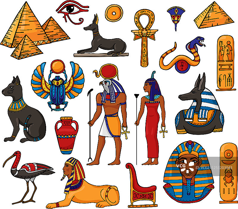 埃及法老人物图片素材