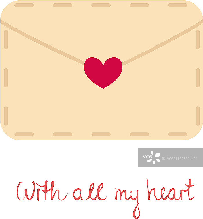 粉色紫色红色爱心信封图片素材