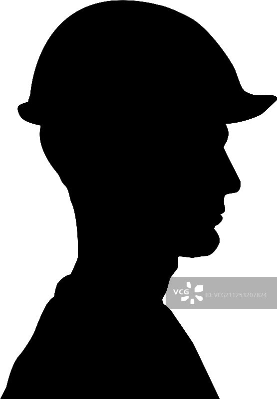 戴头盔的建筑工程师头像图片素材