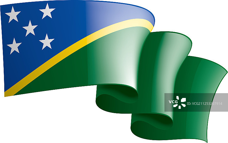 所罗门群岛国旗上图片素材