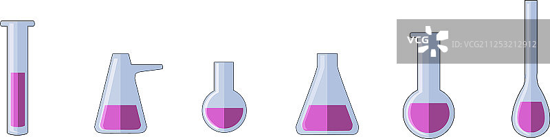 不同类型的试管图片素材