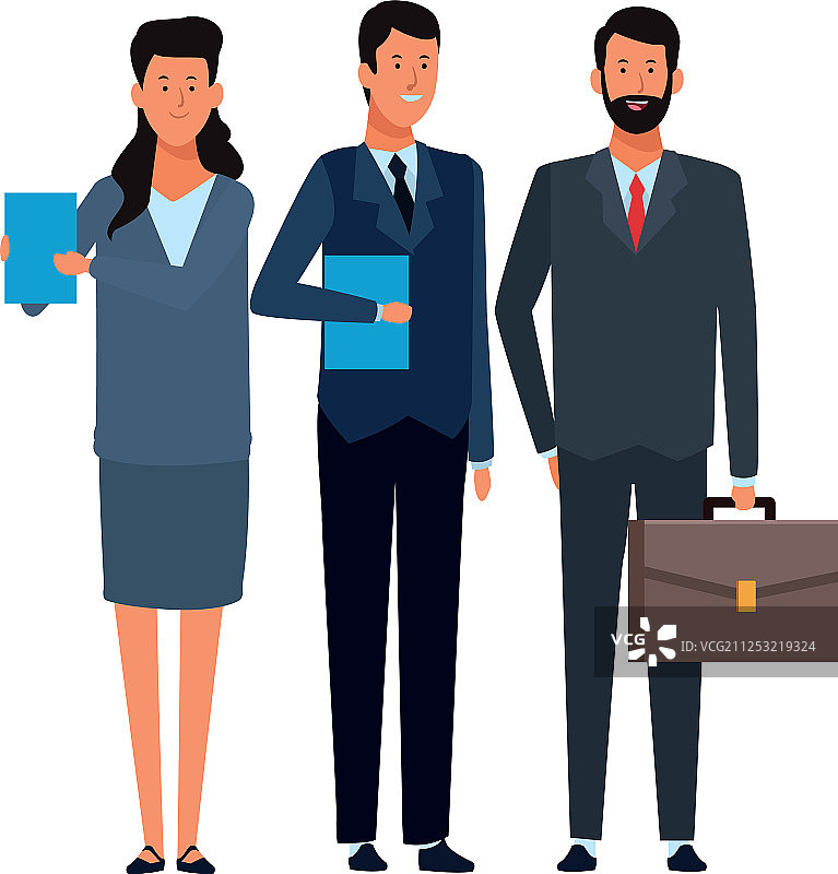 商务人士卡通头像图片素材