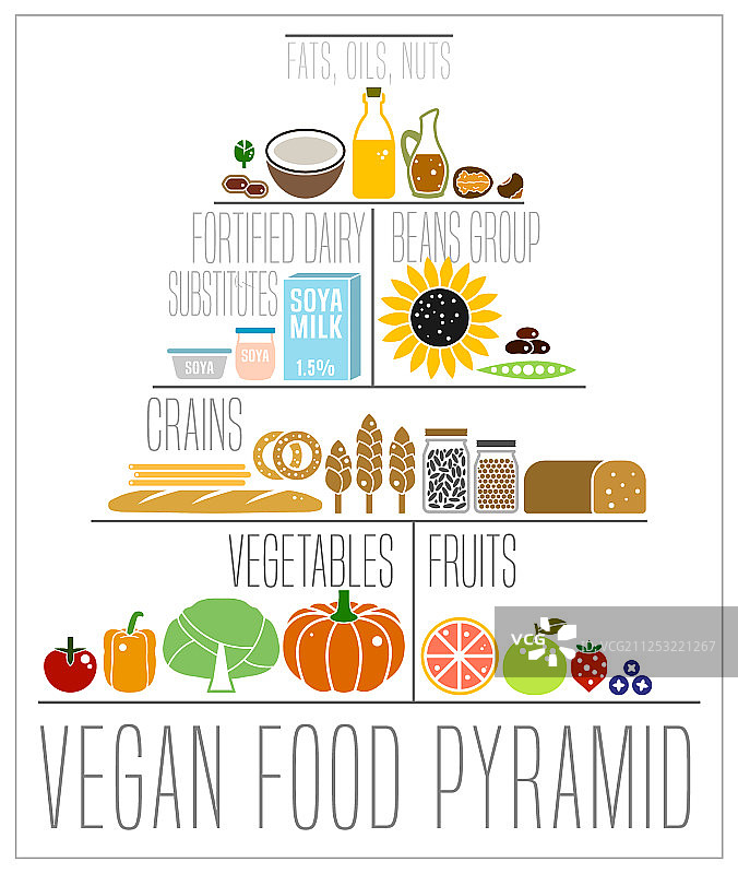 纯素食金字塔图片素材