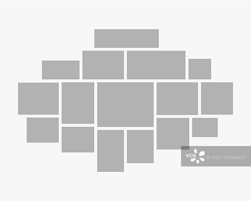 十六格照片拼贴组件或图片图片素材