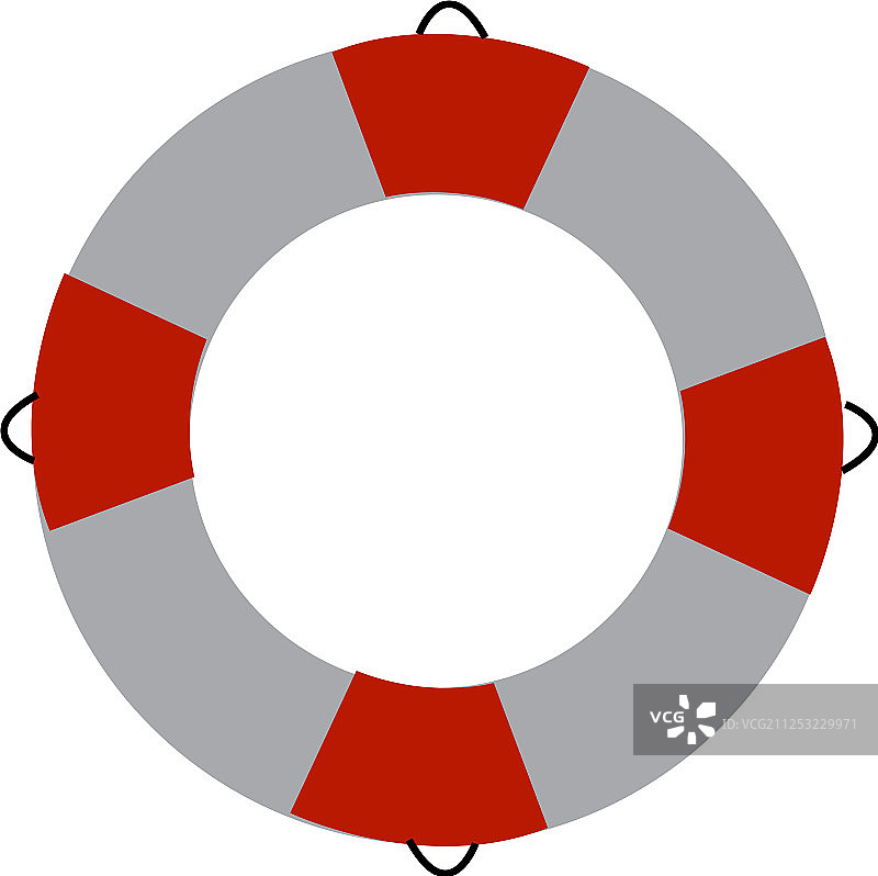 红白相间的圆形人体支撑物图片素材