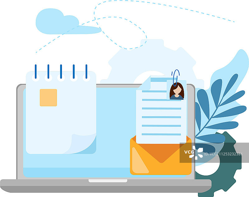 职员档案概念图片素材