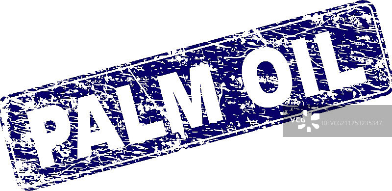棕榈油边框圆形矩形印章图片素材