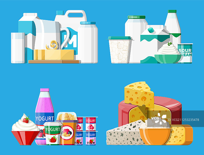 乳制品系列：牛奶食品图片素材