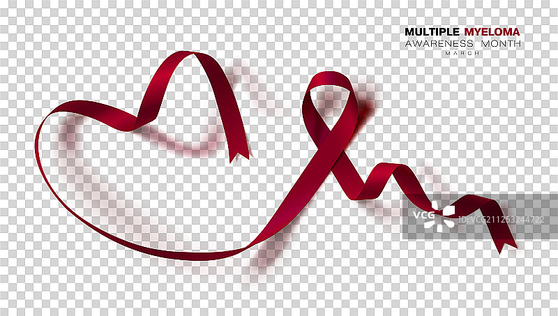 多发性骨髓瘤宣传月勃艮第红图片素材