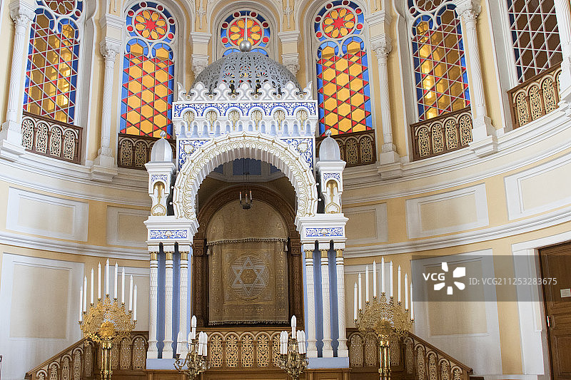犹太教堂内的约柜图片素材