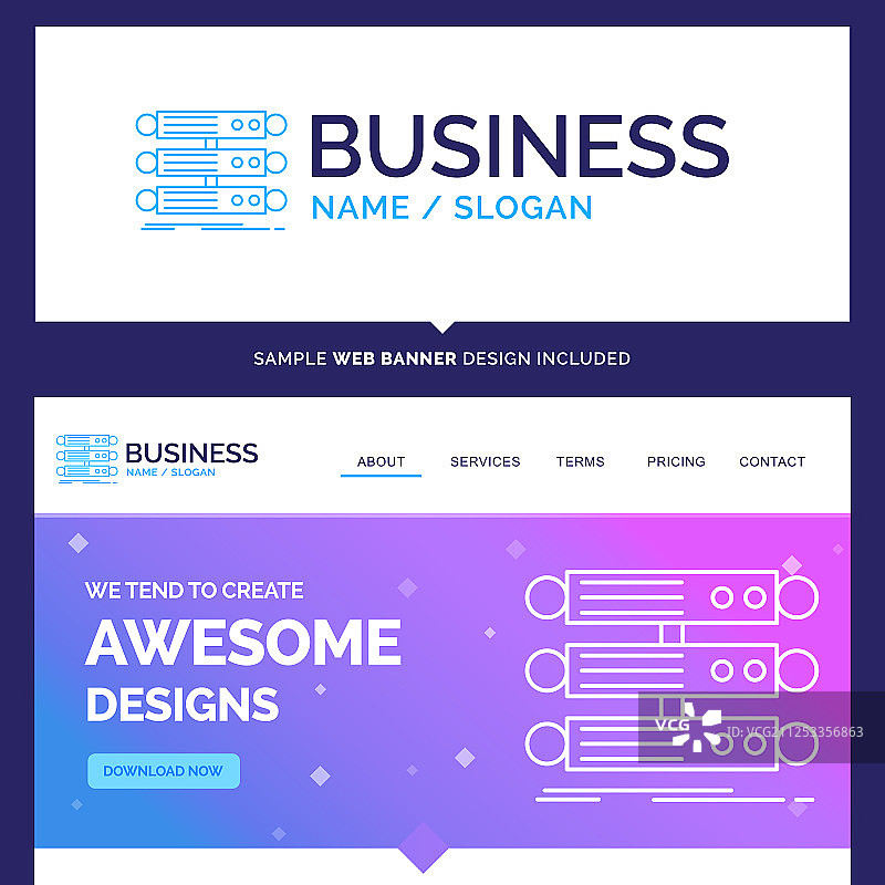 商业概念品牌名称服务器图片素材