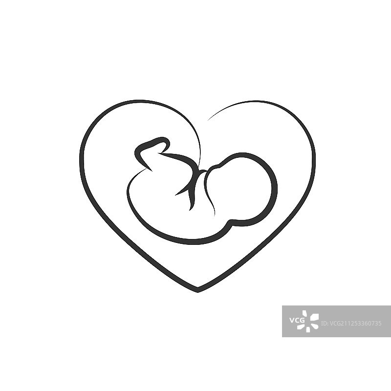 胎儿图标图片素材