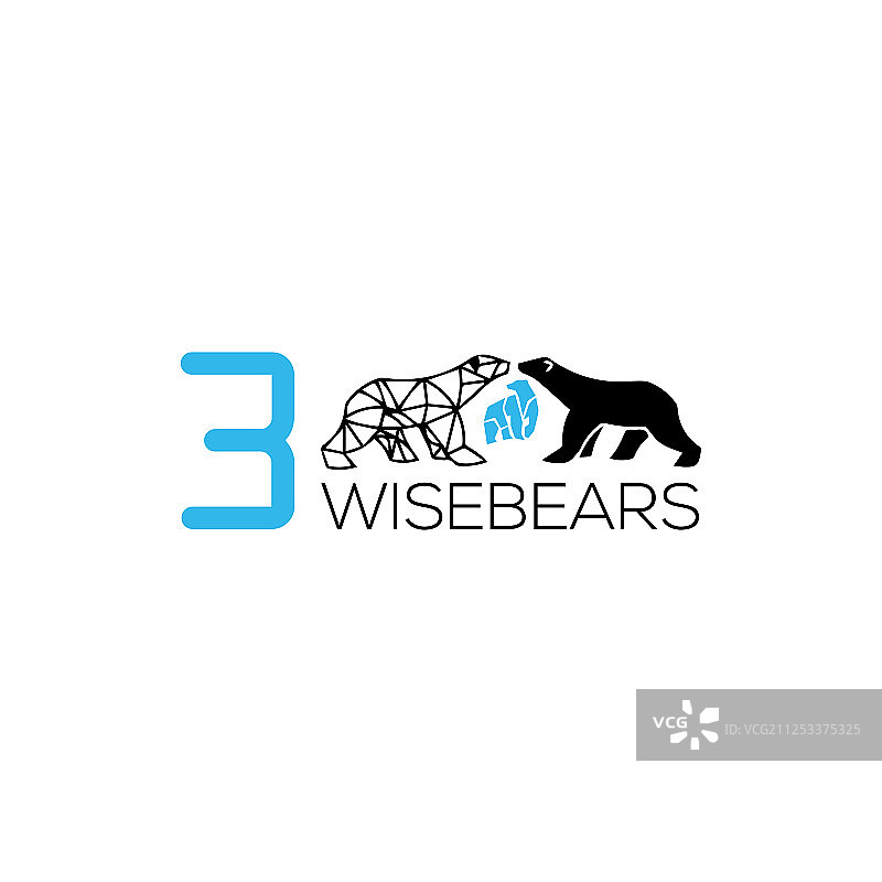 北极熊吉祥物logo图片素材