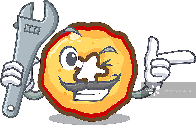 卡通冰箱里的机械苹果片图片素材