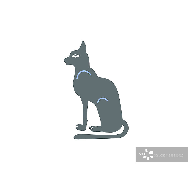 手绘古埃及女神图标图片素材