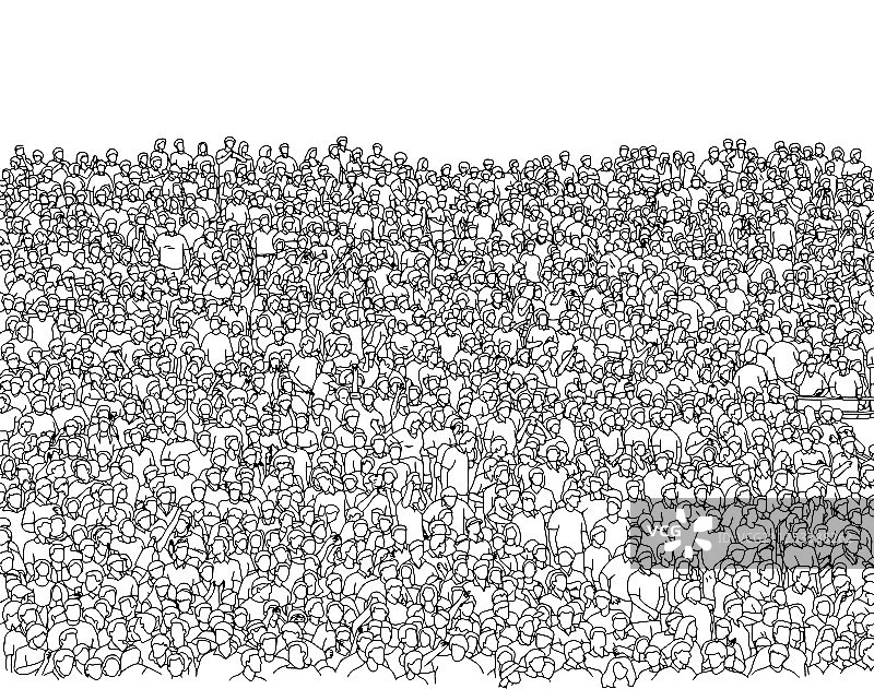 体育场内的体育迷人群图片素材