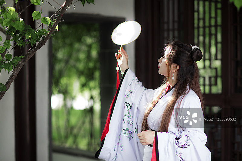 古装汉服美女图片素材
