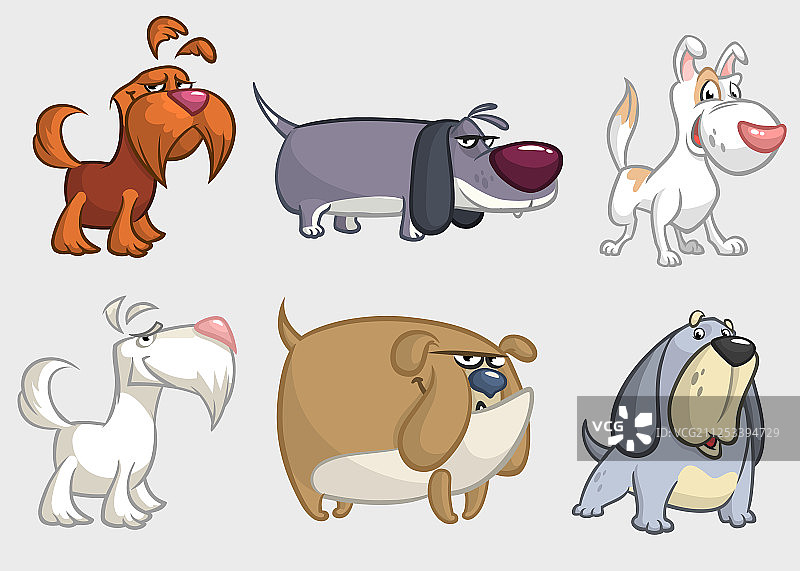 卡通小狗合集图片素材