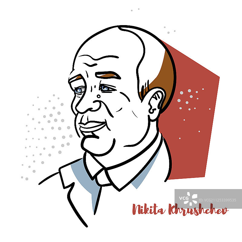 尼基塔·赫鲁晓夫肖像图片素材