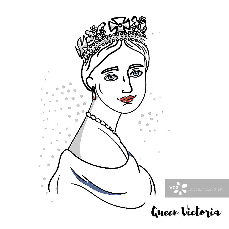 维多利亚女王肖像图片素材