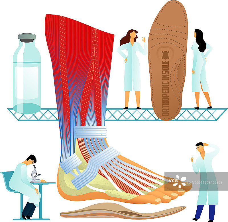 扁平风格的大脚图片素材