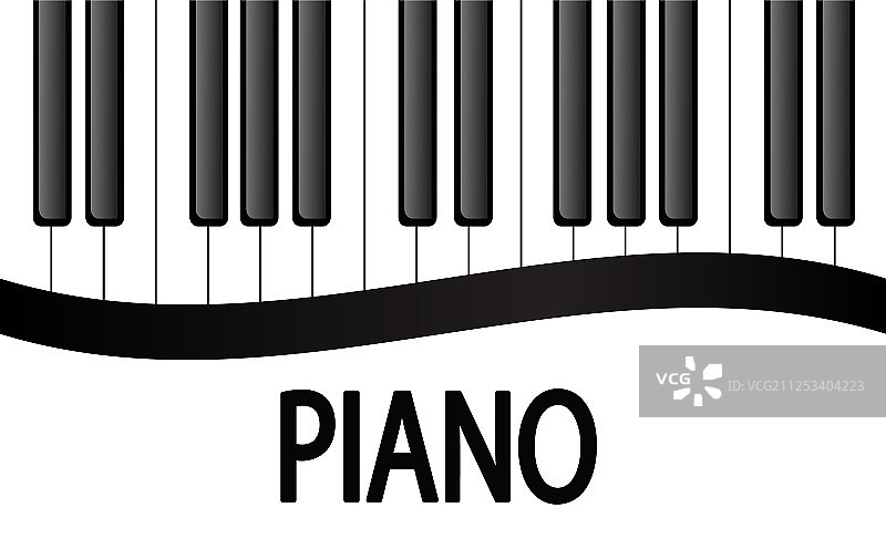 黑白钢琴琴键背景设计图片素材
