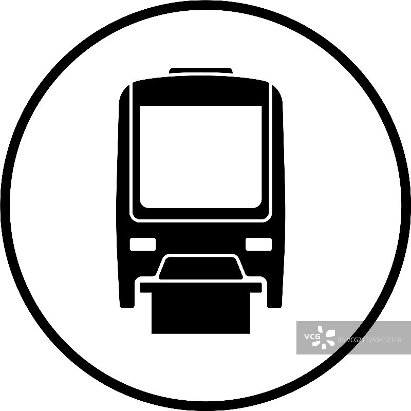 单轨列车正面视图图标图片素材